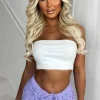 FLAM MODE Boho Daydream Lilac Crochet Elasticated Drawstring Shorts<Women Shorts