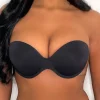 PERFECTION BEAUTY Boost Black Winged Stick On Strapless Backless Push Up Bra<Women Bras & Shapewear