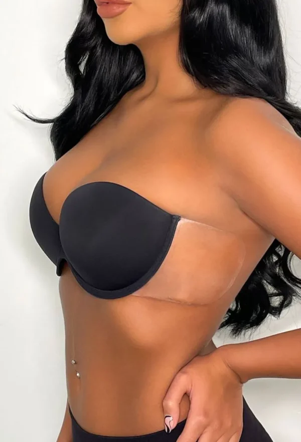 PERFECTION BEAUTY Boost Black Winged Stick On Strapless Backless Push Up Bra<Women Bras & Shapewear