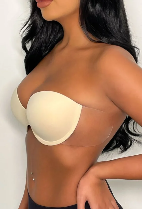 PERFECTION BEAUTY Boost Nude Winged Stick On Strapless Backless Push Up Bra<Women Bras & Shapewear