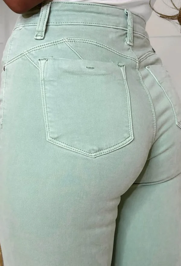 FABS FASHION Endlessly Yours Mint Green Stretch Push Up Jeans<Women Jeans