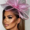 Peach Eternity Pink Fascinator<Women Hair Accessories