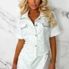 GIORGIA Pearly Dream White Pearl Embellished Shirt & Mini Skirt Co-Ord Set Limited Edition<Women Co-Ords