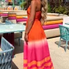 JUS DE POM Sunset Goddess Orange Ombre Cami Maxi Dress<Women Summer Dresses