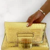 Koko Fashion To Be Seen Gold Clutch Bag<Women Bags