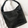 KOKO FASHION We Need More Black Woven Faux Leather Cross Body Bag<Women Gifts